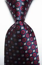 Nova gravata masculina de seda xadrez clássica azul escuro vermelho branco tecido jacquard comprar usado  Enviando para Brazil