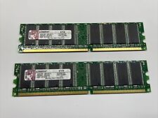 (2) Kingston 1GB PC-3200 DDR 400MHz 184pin Desktop RAM Memory DIMM KVR400/1GR, used for sale  Shipping to South Africa