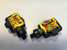 TIME A.T.A.K CARBON COMPOSITE PEDALS RETRO BIKE MTB XC ROAD ATAK YELLOW for sale  Shipping to South Africa