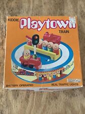 Vintage Kiddie Playtown Train Plastic Battery Operated Kiddle Hong Kong for sale  Shipping to South Africa