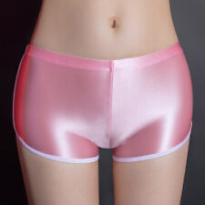Calcinha boxer feminina brilhante óleo menino shorts cetim look molhado comprar usado  Enviando para Brazil