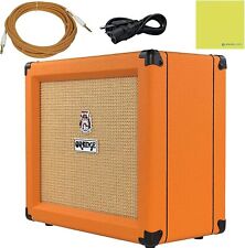 Pacote amplificador combo de guitarra Orange Crush 20RT 20W com cabo e pano porco de porco comprar usado  Enviando para Brazil