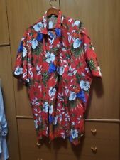 Camicia hawaiana rossa usato  Voghera