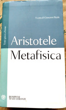 Metafisica aristotele testo usato  Genova