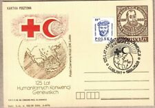 Polska Całostka z nadrukiem + SoSt Czerwony Krzyż Konwencje Genewskie Lublin 1988 na sprzedaż  PL