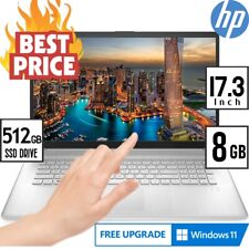 Notebook HP 17.3 TouchScreen AMD Athlon Gold 512GB unidade de estado sólido HDMI 8GB Ram comprar usado  Enviando para Brazil