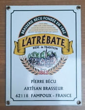 Plaque emaillee biere d'occasion  Aire-sur-la-Lys