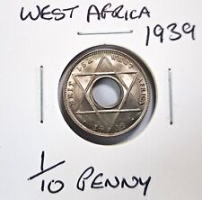 @@@ A SUPERB  1939 BANK OF WEST AFRICA  1/10 OF A PENNY @@@ for sale  Shipping to South Africa