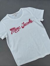 100% ORIGINAL MARC JACOBS T-SHIRT OBERTEIL WEIß ROT GR. FR 34 / XS-S WIE NEU ! comprar usado  Enviando para Brazil