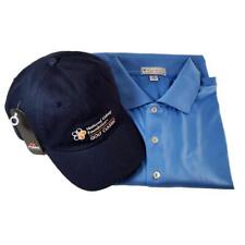 Usado, Peter Millar Men's L Blue Shirt Polo SS Kidney Summer Comfort Polyester Golf Cap comprar usado  Enviando para Brazil