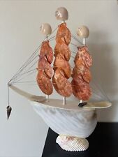 Seashell sailboat decor for sale  Roseville