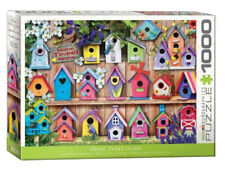 Używany, Puzzle 1000 Kolorowe domki dla ptaków na sprzedaż  PL