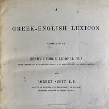 1855 liddell scott for sale  BELPER