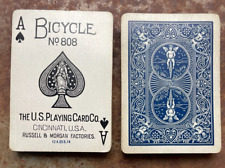 Antigua Bicicleta 808 Tarjetas de Jugar Rider trasero Russell Morgan 52/52 de colección c1910 segunda mano  Embacar hacia Mexico