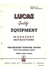 Lucas starter motor for sale  BIRMINGHAM
