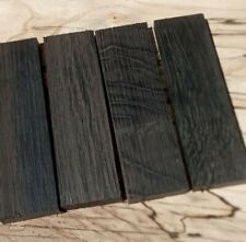 set of 4pcs Bog oak blanks (40x12x135mm) (morta,wood) from 1000-6000year, used for sale  Shipping to South Africa