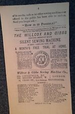 Vintage advert willcox for sale  BRISTOL