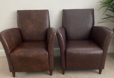 Brown faux leather for sale  PETERBOROUGH