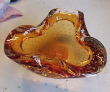 small glass amber bowl for sale  Levittown