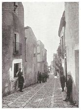 Brocas D0997 - Erice - Una Typical Street - Estampa antiga de 1929 - Estampa antiga comprar usado  Enviando para Brazil