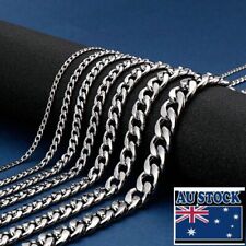 Wholesale 316 Stainless Steel 2-15mm Curb Cuban Chain Necklace Women MEN 40-90cm for sale  Shipping to South Africa