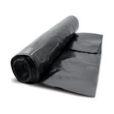 Usado, Rolo de folha de polietileno preto membrana à prova de umidade DPM Visqueen 4m de largura 300MU comprar usado  Enviando para Brazil