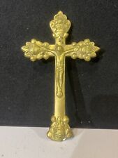 Vintage brass crucifix for sale  SALFORD