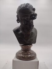 Figura antigua de bronce sobre mármol base de mármol segunda mano  Embacar hacia Argentina