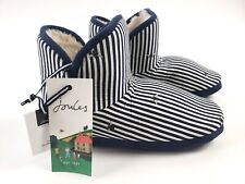 Used, Joules Navy Bee Stripes Cabin Slipper Boot - Women Size: M  7 - 8 for sale  Shipping to South Africa