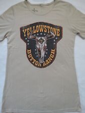 Camiseta para mujer de Yellowstone con licencia cráneo de ganado con costura trasera segunda mano  Embacar hacia Argentina