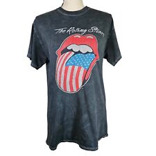 Camiseta The Rolling Stones Black Acid Wash, média comprar usado  Enviando para Brazil