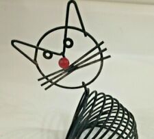 Usado, Organizador de papel vintage en espiral para gato metal escritorio oficina organizador arte segunda mano  Embacar hacia Argentina