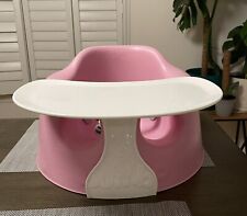 Bumbo Infant Floor Baby Sit Up Chair with Adjustable Harness and Tray! Pink for sale  Shipping to South Africa