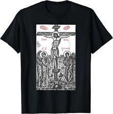 NOVA CAMISETA LIMITADA A Crucificação de Cristo Grega Ortodoxa Russa P-3XL, usado comprar usado  Enviando para Brazil