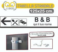 Tabella stradale 125x25 usato  Milano