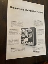 Sony TC-252D Grabadora de cinta abierta de carrete a carrete 1969 Anuncio de revista segunda mano  Embacar hacia Argentina