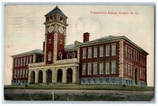 Usado, Torre del reloj Keyser West Virginia WV postal preparatorio edificio escolar 1910 segunda mano  Embacar hacia Argentina