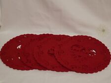 round red placemats for sale  CARDIFF