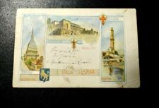 Antica cartolina carta usato  Fermo