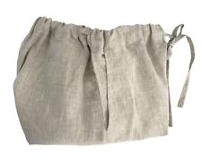 Black Ficus Linen Jogger Pants Drawstring Small Beige for sale  Shipping to South Africa