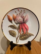 Decoupage plate floral for sale  LLANELLI