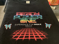 Camiseta promocional masculina Ready Player One Movie preta XXL IMAX 2018 videogame rara comprar usado  Enviando para Brazil