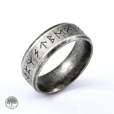 Anel de runa Viking nórdico vintage prata aço inoxidável runas para homens/mulheres comprar usado  Enviando para Brazil