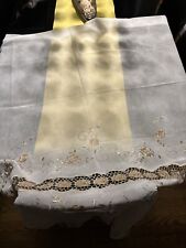 Floral embroidered curtains for sale  New Canaan