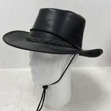 leather fedora for sale  ROMFORD