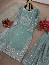 WEDDING BOLLYWOOD PARTY WEAR SALWAR KAMEEZ WITH INDIAN WEDDING WEAR DUPATTA for sale  Shipping to South Africa