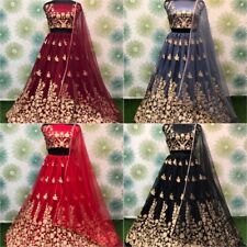 Eveninng Boda India Vestido Diseñador Bollywood Lengha Ropa de Fiesta Lehenga segunda mano  Embacar hacia Mexico