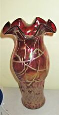 Pallme Koenig Cranberry Vase, 13", used for sale  Shipping to South Africa