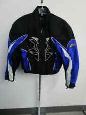 Mens L Hein Gericke Safe Jacket Padded Motorcycle Racing Black Blue Tribal d'occasion  Expédié en France