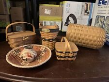 Lote variado de cestas decorativas inclui Longeburger, usado comprar usado  Enviando para Brazil